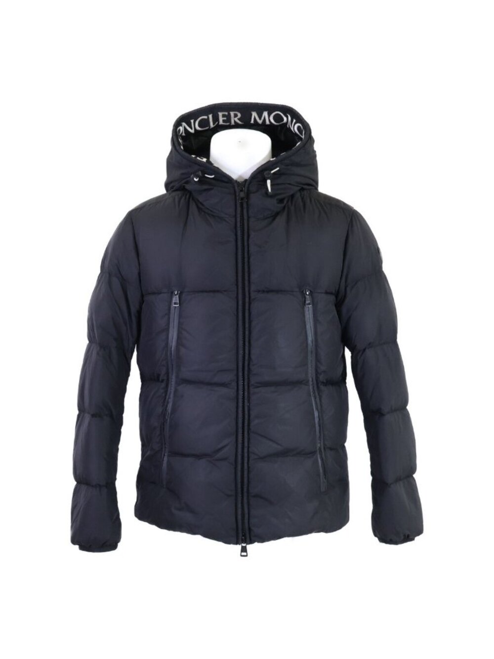 Moncler Montclar Inside Logo Embroidery Grosgrain Tape Hoodie Down